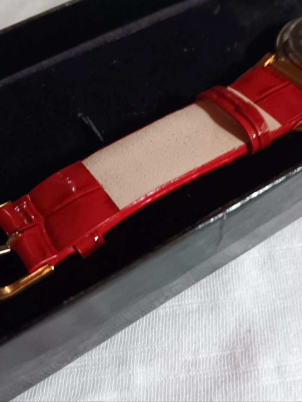 Mint In Box Joan Rivers Watch New Battery Red Croc Tested